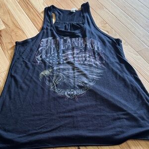 Black Graphic Muscle Tee